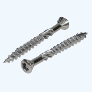 Rvs vlonderschroef 5x40mm 100 stuks